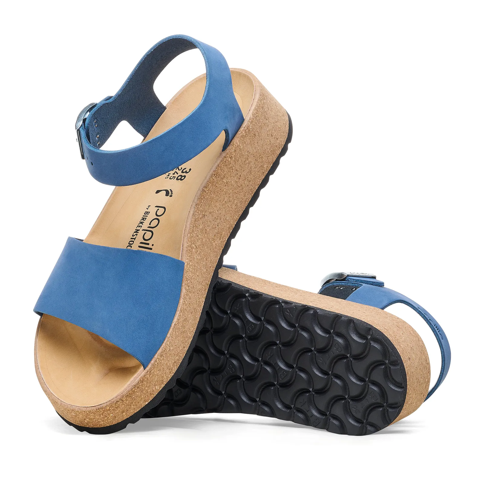 Birkenstock Glenda Wedge Sandal (Women) - Elemental Blue Nubuck