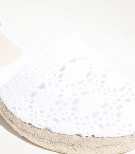 Lola 5 Espadrilles White Macrame