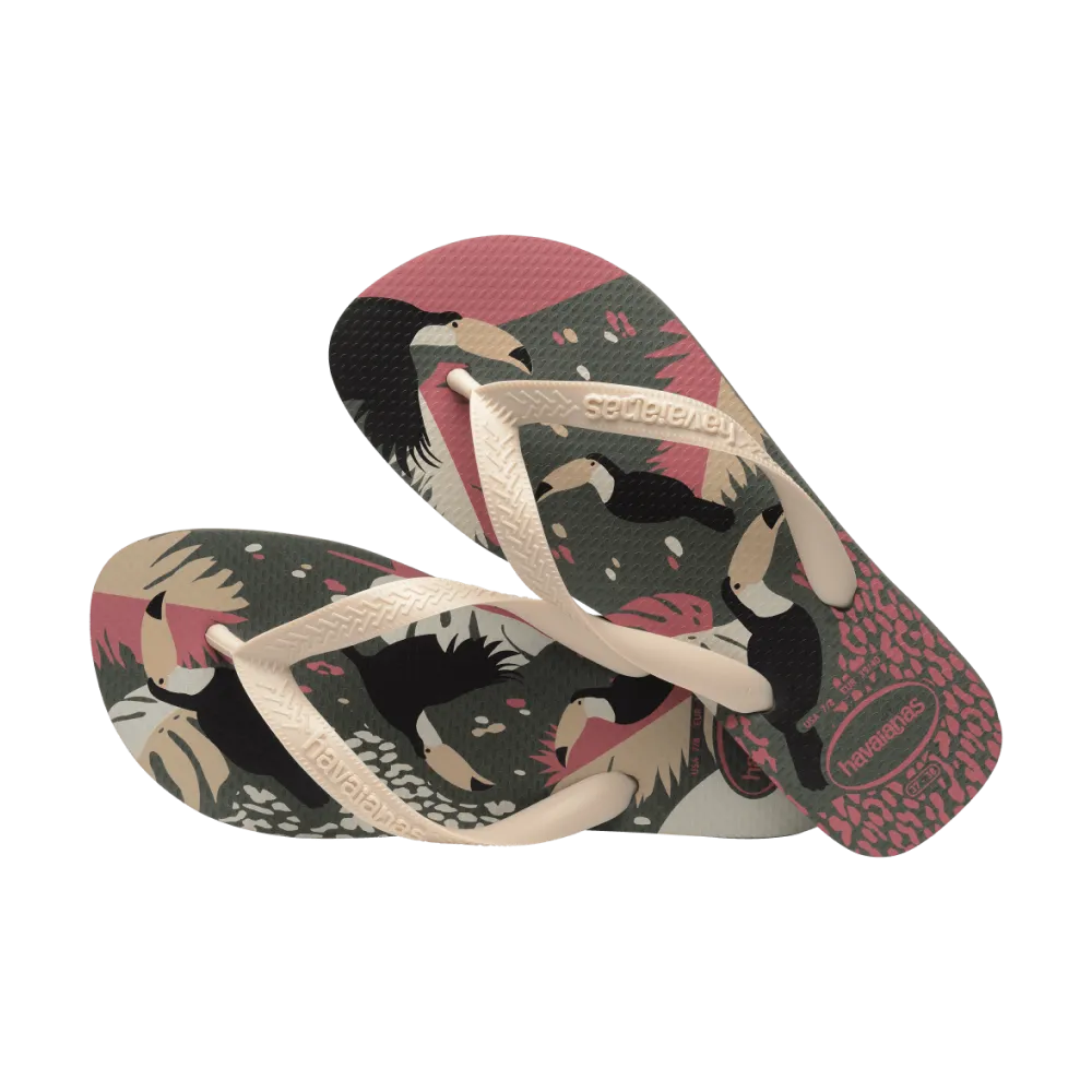 Top Tropical Vibes Flip Flops