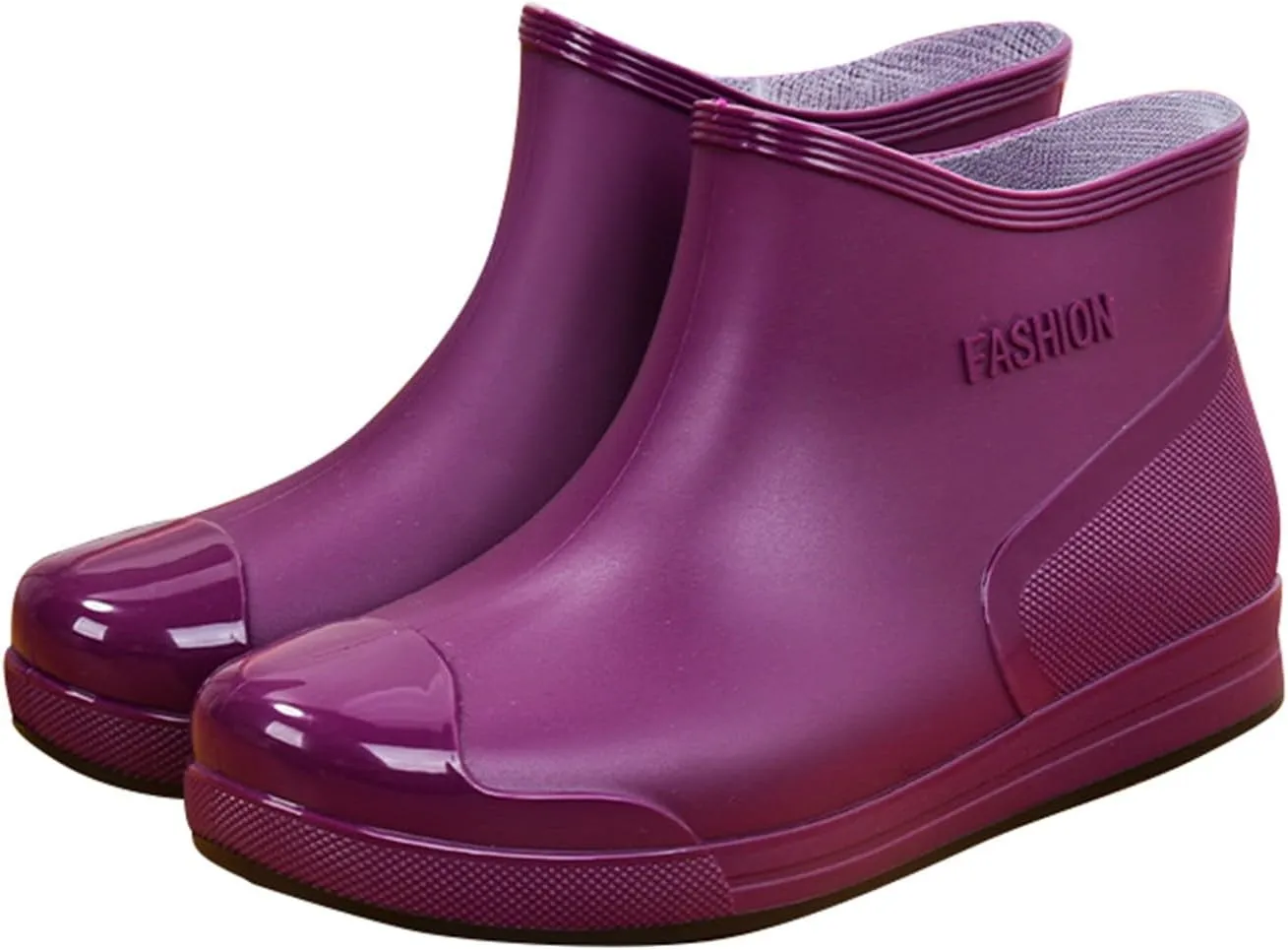 Yellow Rain Boots Womens Size 9 Short Rain Boots For Women Ankle Rubber Rain Shoes For Ladies Comfort Garden Shoes